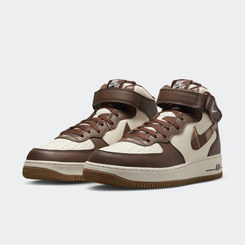 Nike Air Force 1 Mid Brown Plaid DV0792 100 Grailify